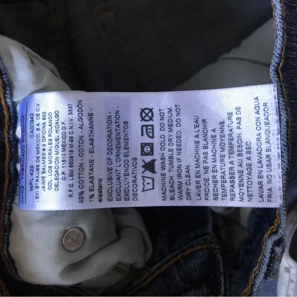 DENIZEN from LEVI’S 230 ATHLETIC FIT/SLIM STRAIGHT JEANS FOR MEN SIZE 32/34 - Picture 8 of 14